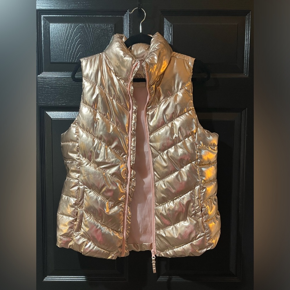 SO Metallic Gold Puffer Vest
